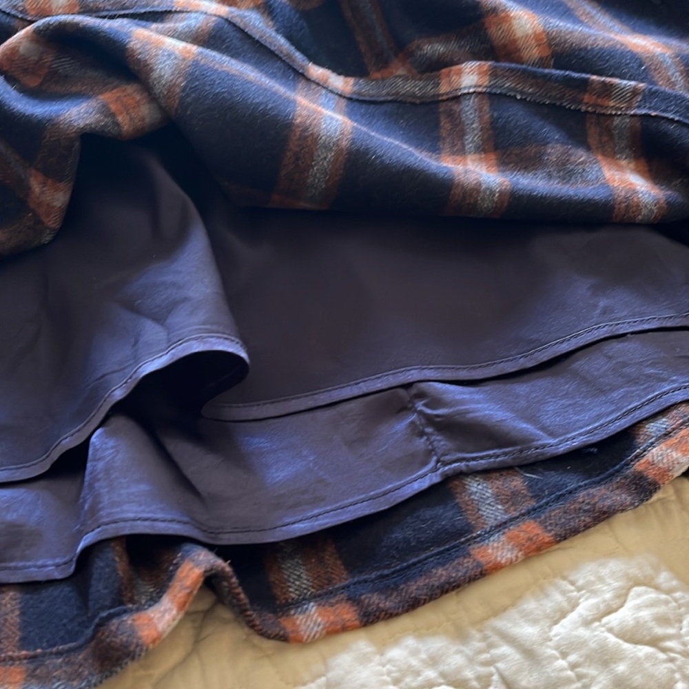 Blue, Orange, and White Plaid Mini Skirt- Modcloth - Picture 6 of 8